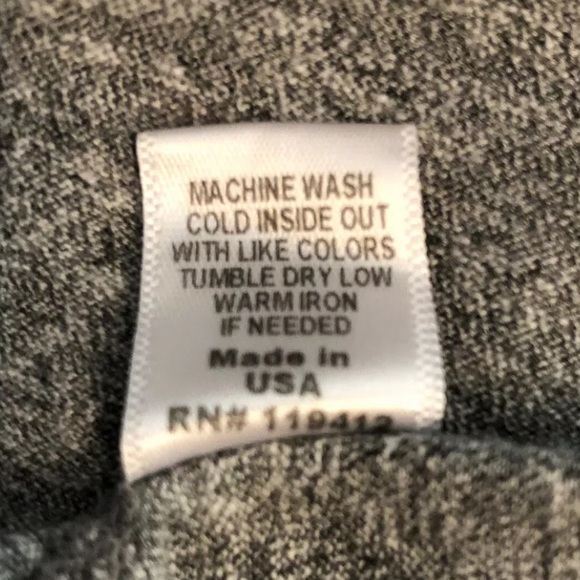 Monrow Gray Crew Neck Distressed Short Sleeve T-Shirt - Picture 9 of 9